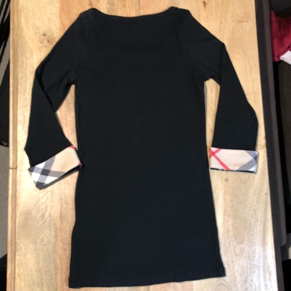 Burberry Check Cuffed 3/4 Sleeve Top - Picture 2 of 5